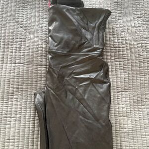 Spanx Black Faux Leather Leggings